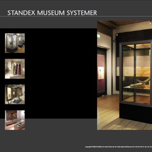 Udstillingssystemer til museumsmontrer